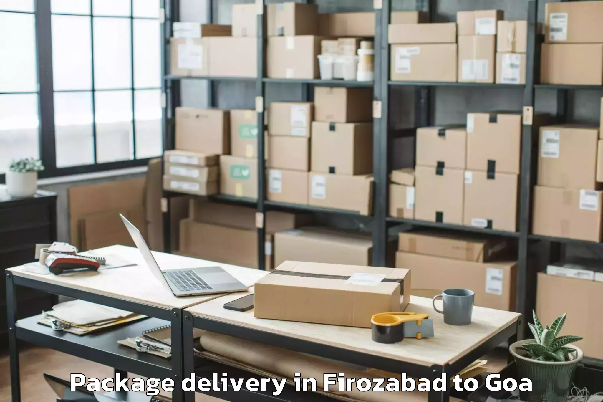 Easy Firozabad to Colovale Package Delivery Booking